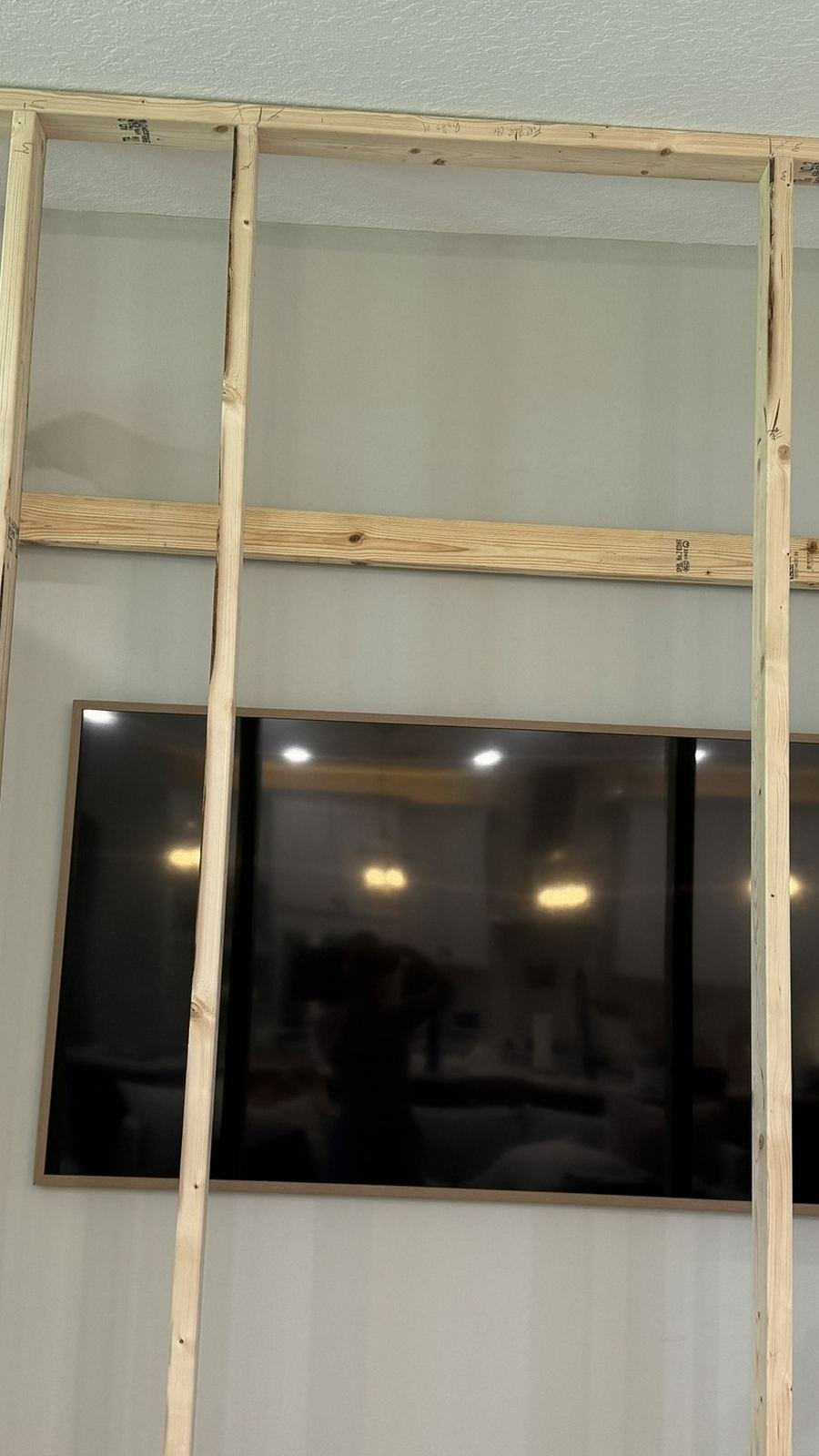 Custom fireplace framing in progress